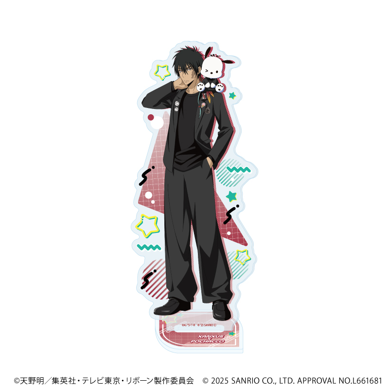 家庭教師ヒットマンREBORN!×SANRIO CHARACTERS_アクリルスタンド46/XANXUS×ポチャッコ(コラボイラスト)