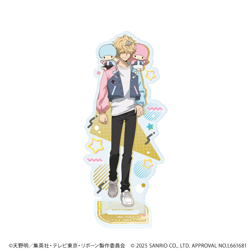 家庭教師ヒットマンREBORN!×SANRIO CHARACTERS_アクリルスタンド48/ベルフェゴール×リトルツインスターズ(コラボイラスト)