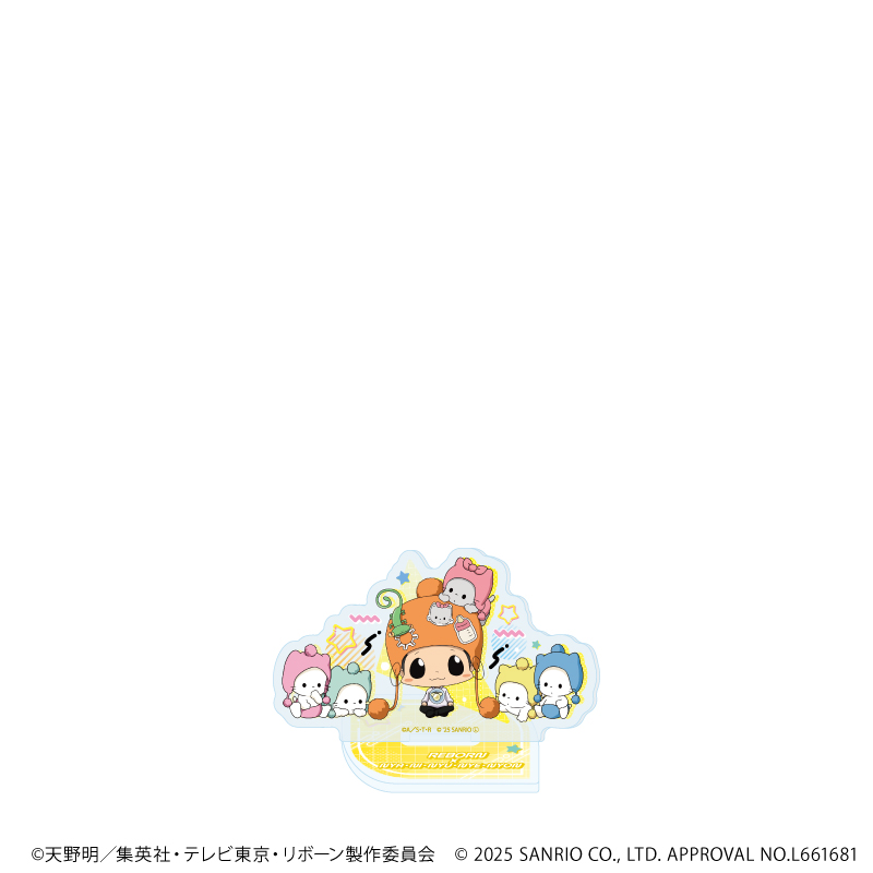 家庭教師ヒットマンREBORN!×SANRIO CHARACTERS_アクリルぷちスタンド05/リボーン×ニャニィニュニェニョン(コラボイラスト)