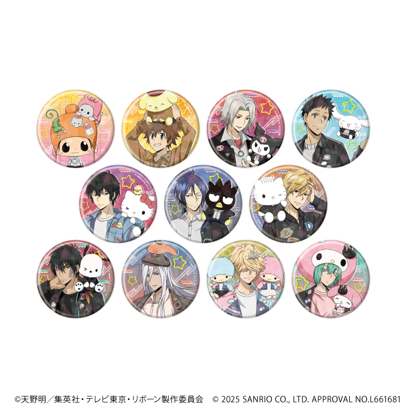 家庭教師ヒットマンREBORN!×SANRIO CHARACTERS_(57mm)_ホログラム缶バッジ01/コンプリートセット(全11種)(コラボイラスト)【コンプリートセット/11個入り】