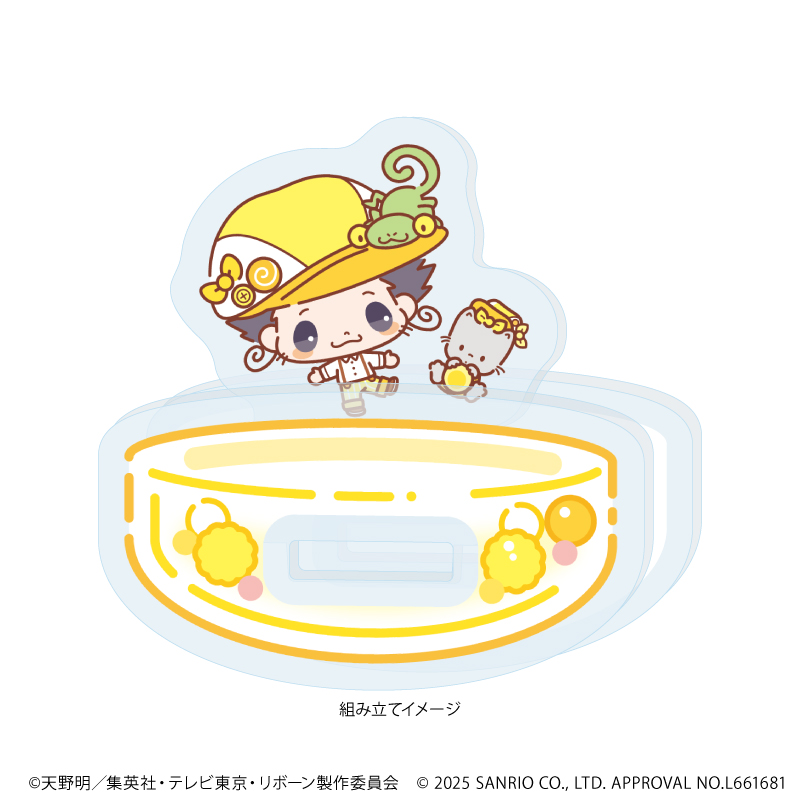 家庭教師ヒットマンREBORN!×SANRIO CHARACTERS_ゆらゆらアクリルスタンド01/リボーン×ニャニィニュニェニョン(コラボイラスト)