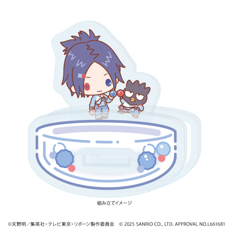 家庭教師ヒットマンREBORN!×SANRIO CHARACTERS_ゆらゆらアクリルスタンド06/六道骸×バッドばつ丸(コラボイラスト)