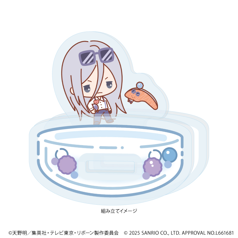 家庭教師ヒットマンREBORN!×SANRIO CHARACTERS_ゆらゆらアクリルスタンド09/スクアーロ×KIRIMIちゃん.(コラボイラスト)