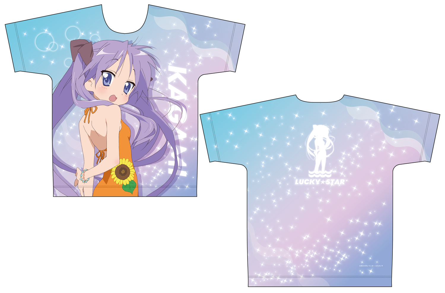 らき☆すた_Lサイズ_フルグラフィックシャツ 柊かがみ(水着)