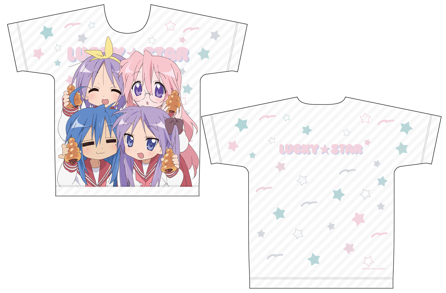らき☆すた_Mサイズ_フルグラフィックシャツ チョココロネ