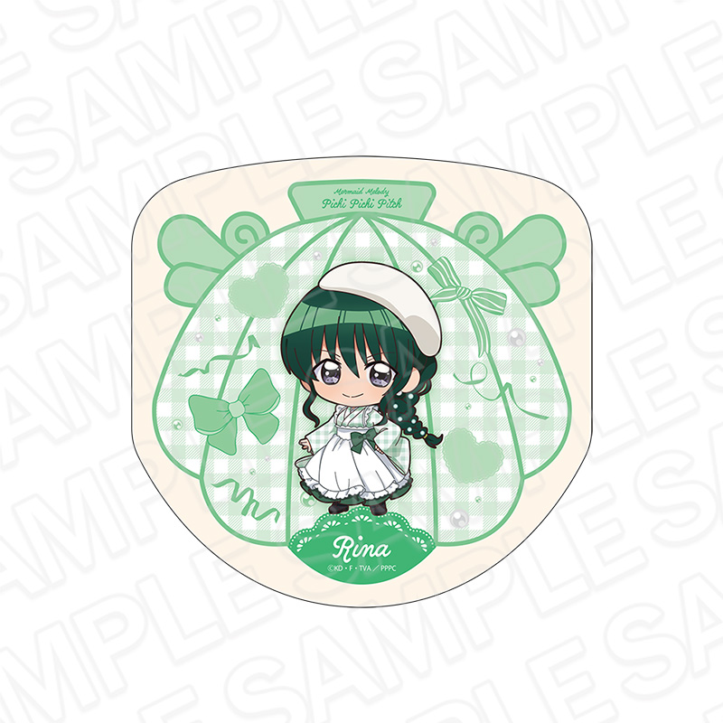 マーメイドメロディー ぴちぴちピッチ_ダイカットミニタオル 洞院 リナ 和装メイド デフォルメ ver.