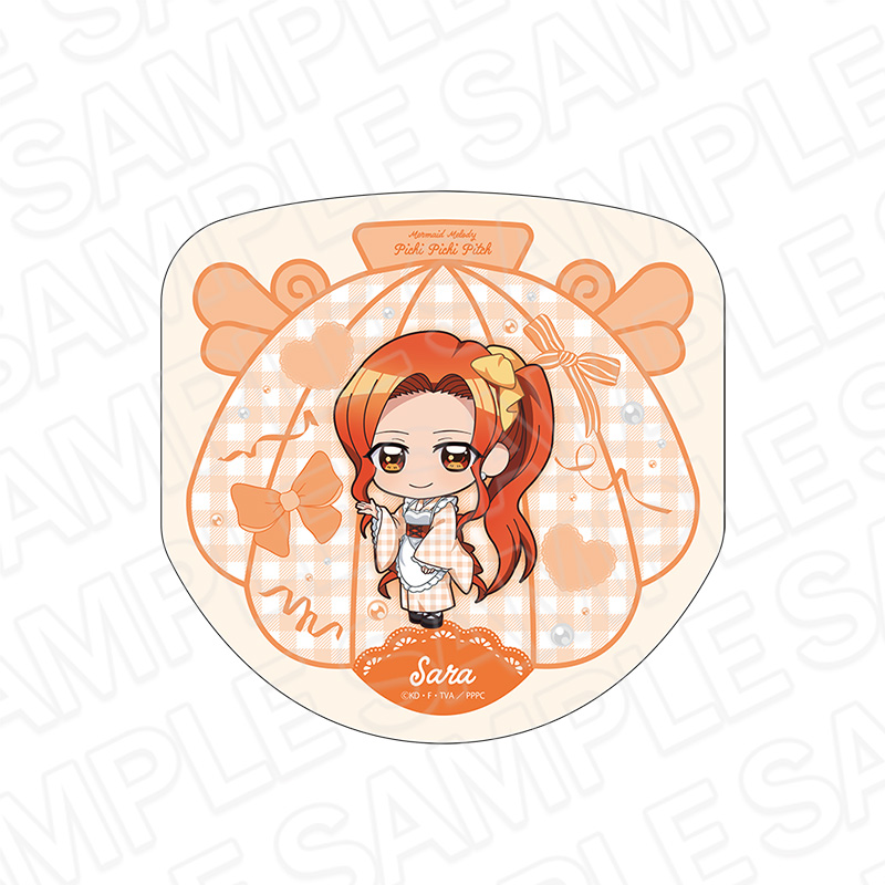 マーメイドメロディー ぴちぴちピッチ_ダイカットミニタオル 沙羅 和装メイド デフォルメ ver.