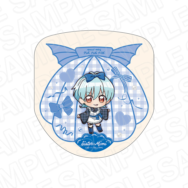 マーメイドメロディー ぴちぴちピッチ_ダイカットミニタオル ミミ 和装メイド デフォルメ ver.