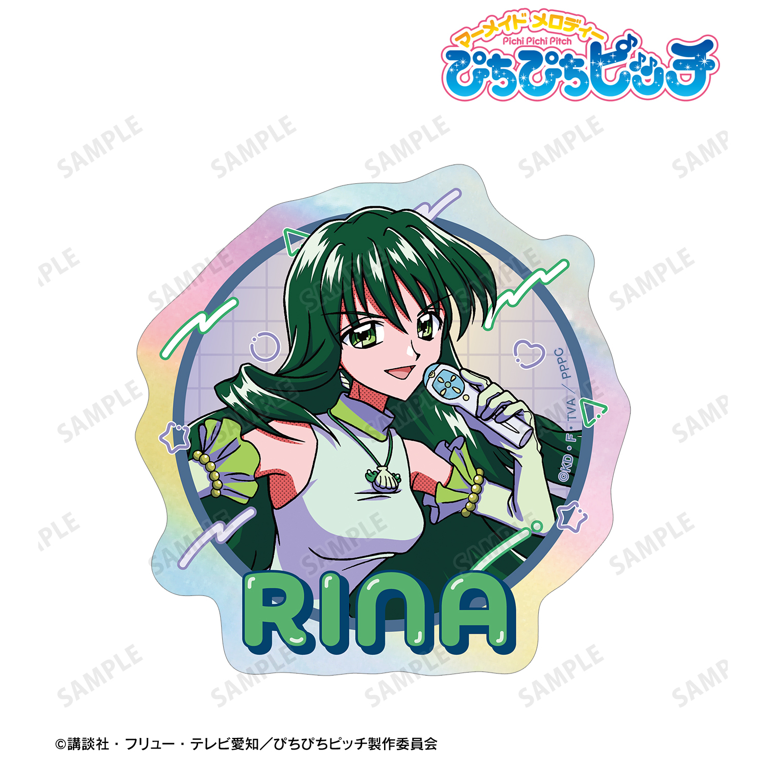 ぴちぴちピッチ_リナ オーロラステッカー ver.B