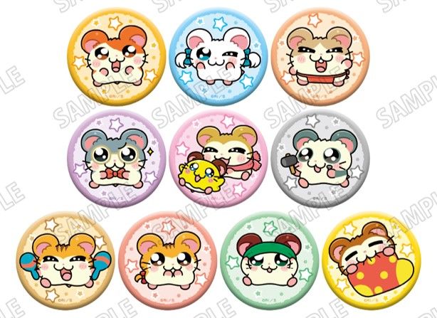 とっとこハム太郎_描き起こし缶バッジコレクション【BOX／10個入り