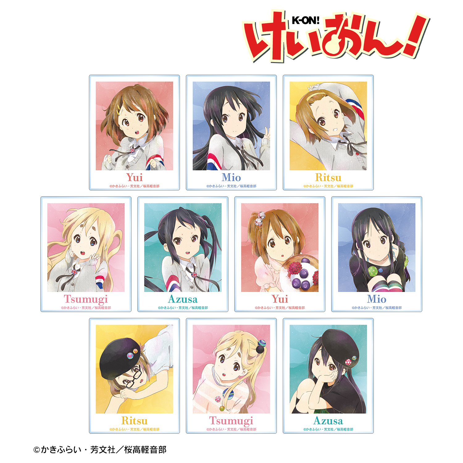 けいおん！_トレーディング Ani-Art aqua label アクリルカード【コンプリートBOX/10個入】
