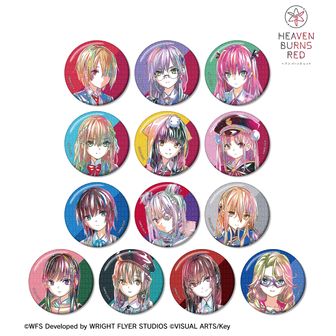 ヘブンバーンズレッド_She is Legendトレーディンググリッター缶バッジ