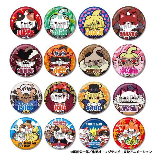 ワンピース_MEGA CAT PROJECT ニャンピースニャーン! 缶バッジ