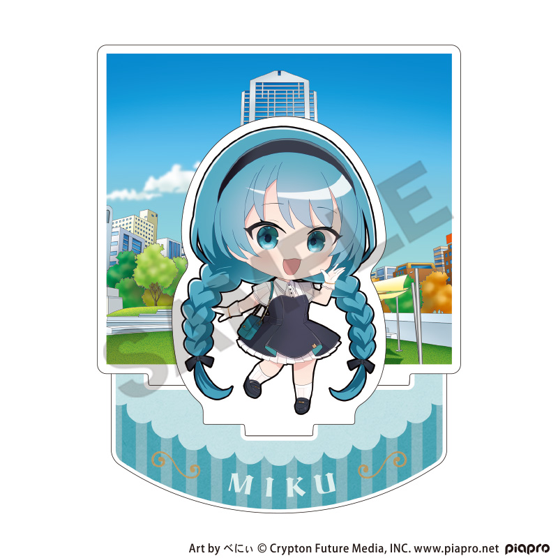 初音ミク_ジオラマアクリルスタンド　初音ミク　レトロ☆神戸2025　ミニキャラ