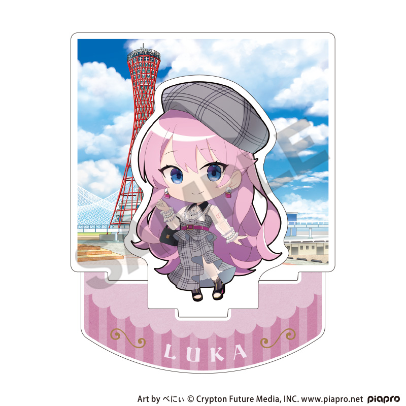 初音ミク_ジオラマアクリルスタンド　巡音ルカ　レトロ☆神戸2025　ミニキャラ