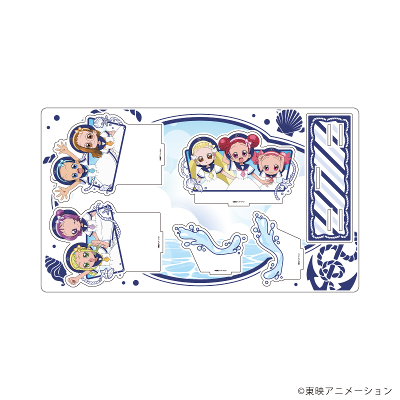 おジャ魔女どれみドッカ?ン！_プレミアム アクリルジオラマプレート20/集合デザイン マリンver.(描き下ろしイラスト)