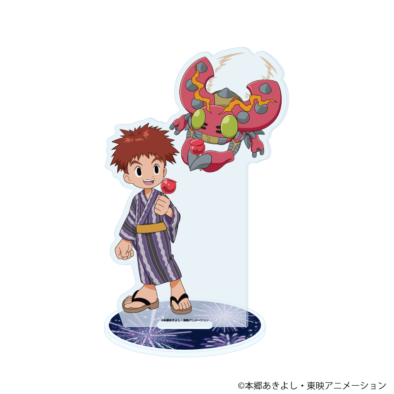 デジモンアドベンチャー_アクリルスタンド20/泉光子郎&テントモン 浴衣ver.(描き下ろしイラスト)