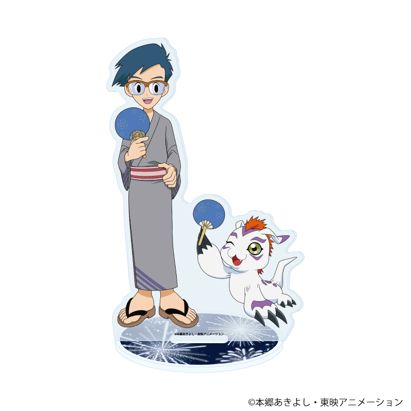 デジモンアドベンチャー_アクリルスタンド22/城戸丈&ゴマモン 浴衣ver.(描き下ろしイラスト)