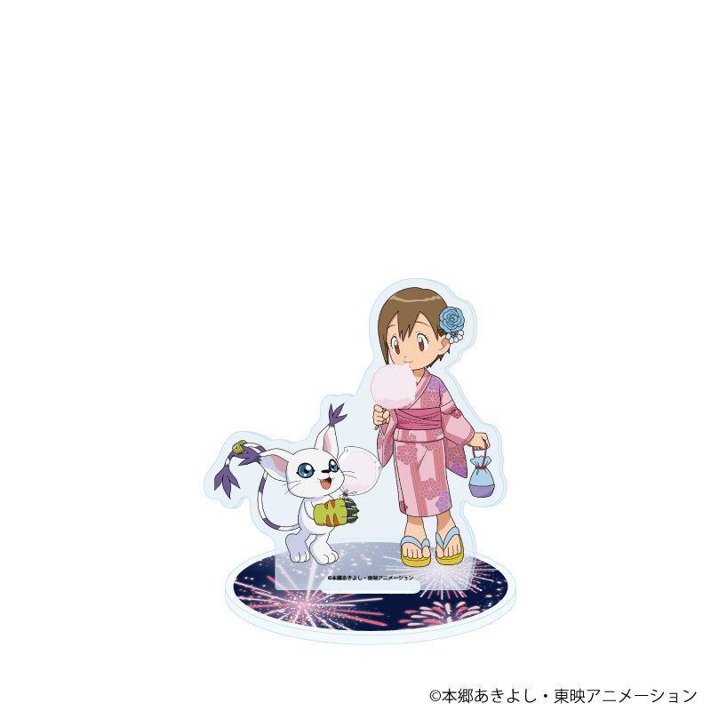 デジモンアドベンチャー_アクリルスタンド24/八神ヒカリ&テイルモン 浴衣ver.(描き下ろしイラスト)