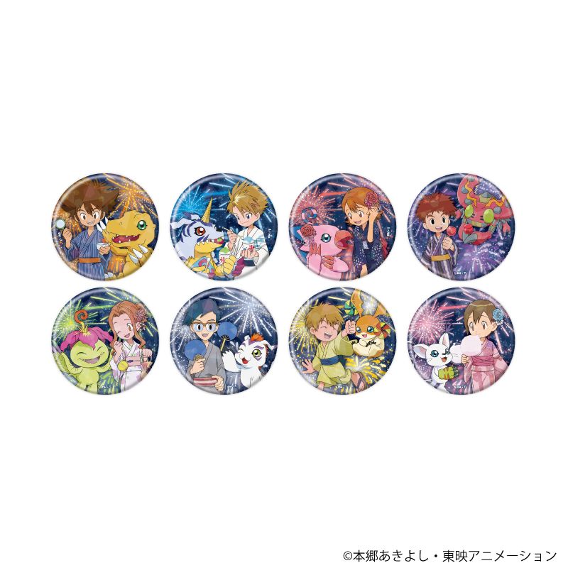 デジモンアドベンチャー_(57mm)_ホログラム缶バッジ03/浴衣ver