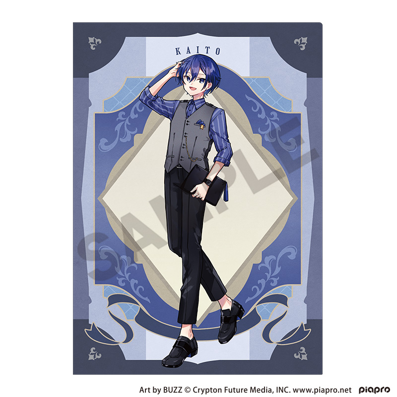 初音ミク_シングルクリアファイル　KAITO　レトロ☆神戸2025