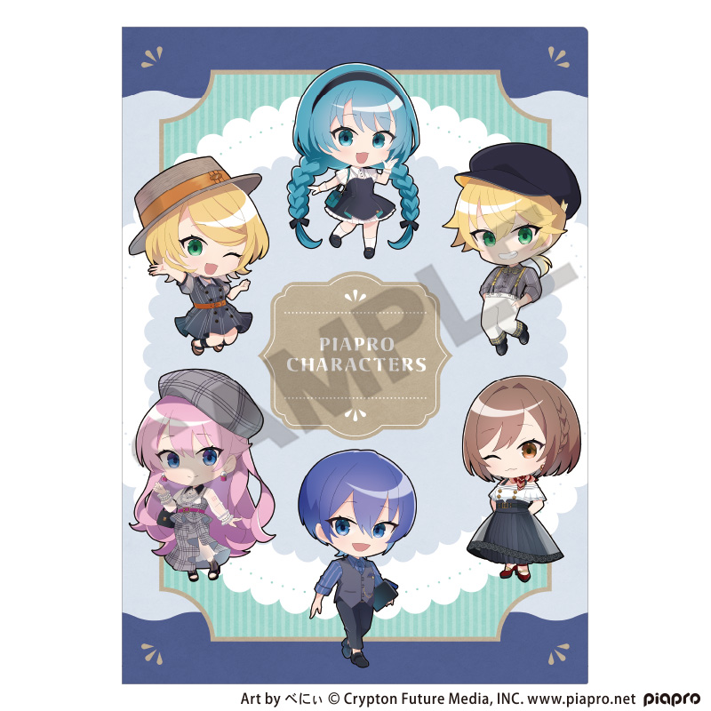 初音ミク_シングルクリアファイル　レトロ☆神戸2025　ミニキャラ