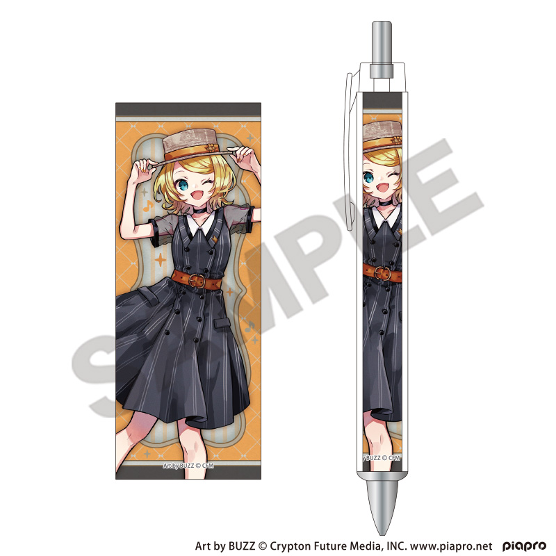 初音ミク_太軸ボールペン　鏡音リン　レトロ☆神戸2025