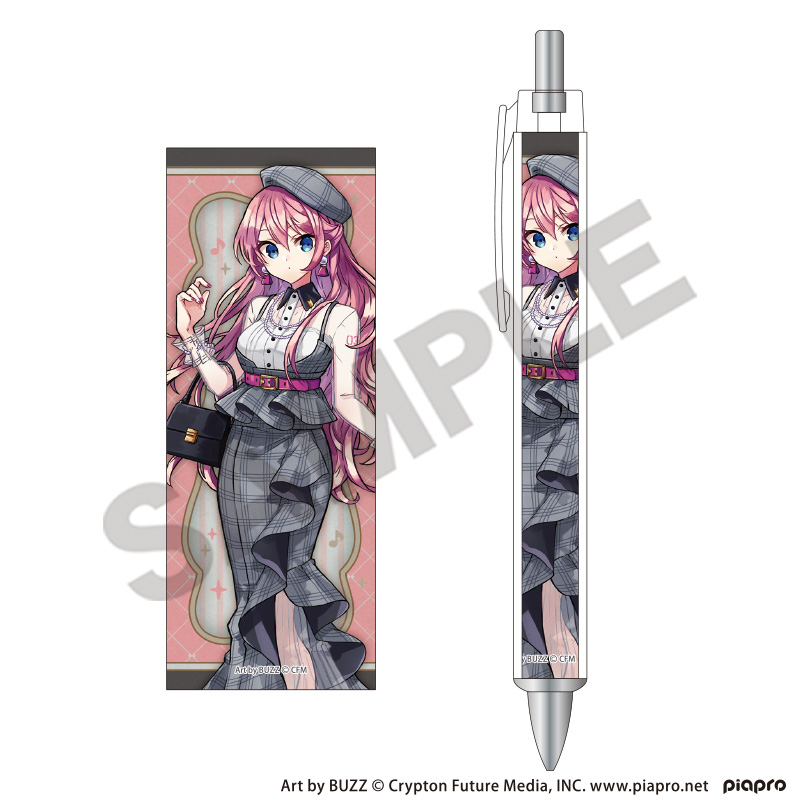 初音ミク_太軸ボールペン　巡音ルカ　レトロ☆神戸2025