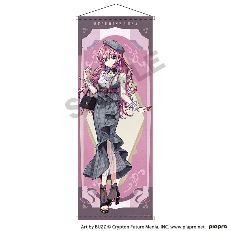 初音ミク_等身大タペストリー　巡音ルカ　レトロ☆神戸2025	