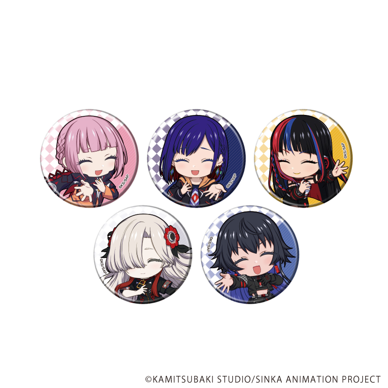 神椿市建設中。_缶バッジ02/コンプリートセット(全5種)(公式イラスト)【コンプリートセット/5個入り】