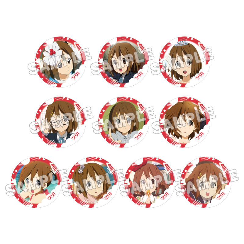 けいおん!_トレーディング缶バッジ/唯　【BOX/10個入り】【コンプリートBOX】