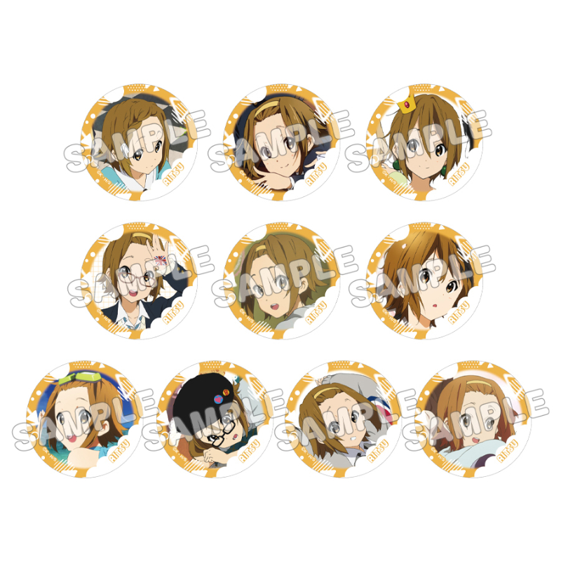 けいおん!_トレーディング缶バッジ/律　【BOX/10個入り】【コンプリートBOX】