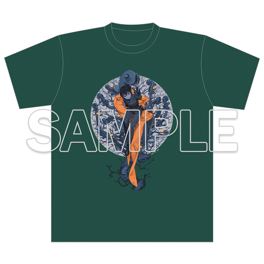 キノの旅 the Beautiful World_Lサイズ_25周年記念 Tシャツ A バイオリンの木