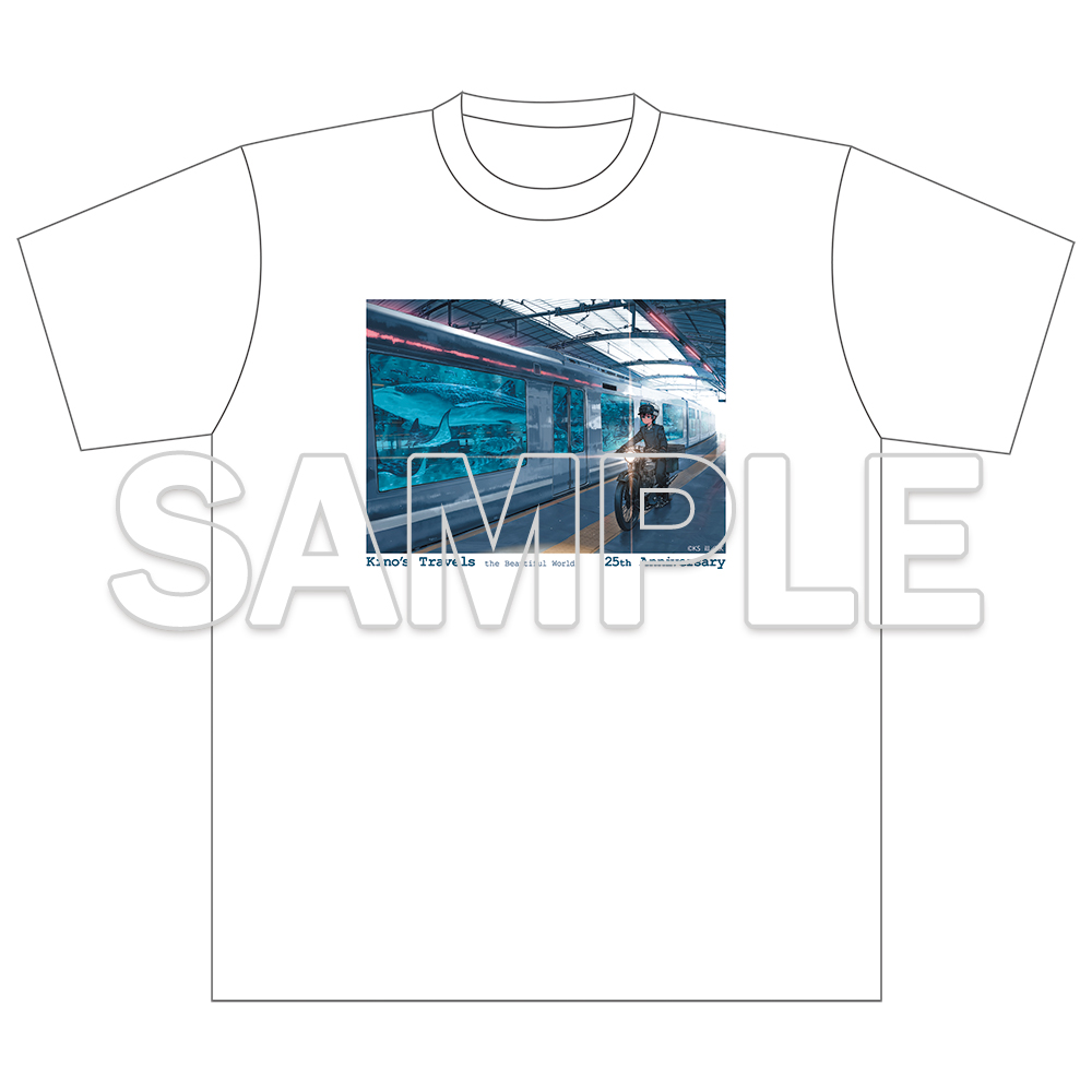 キノの旅 the Beautiful World_Lサイズ_25周年記念 Tシャツ B 駅