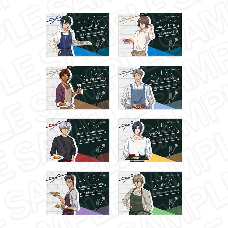新テニスの王子様_スクエアマグネット(ブラインド) 手料理 ver.【OPP/8個入り】【コンプリートセット】