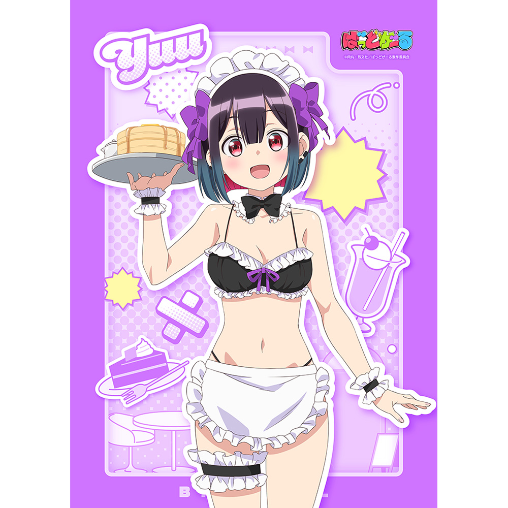 ばっどがーる_描き下ろしB2タペストリー(優谷優/メイド水着)Wスエード