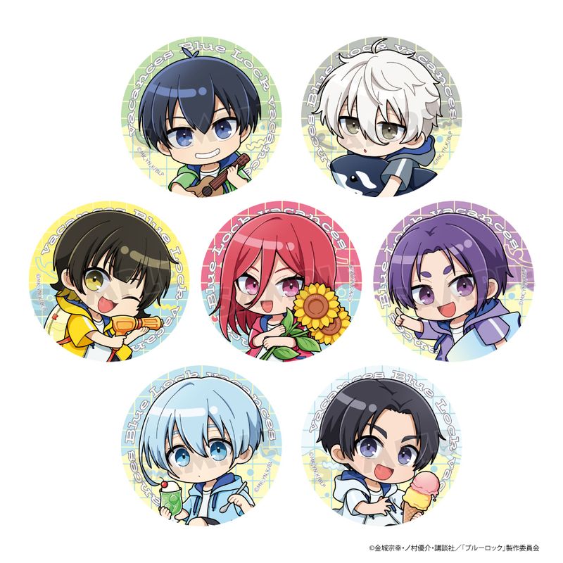 ブルーロック_トレーディング缶バッジ(バカンス2/ver.A) 【BOX／7個