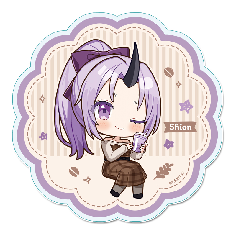 転生したらスライムだった件_ぷちちょこアクリルコースター 【シオン】カフェごはんver.