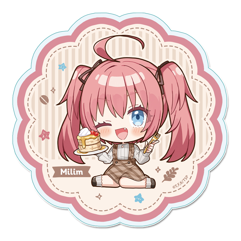 転生したらスライムだった件_ぷちちょこアクリルコースター 【ミリム】カフェごはんver.