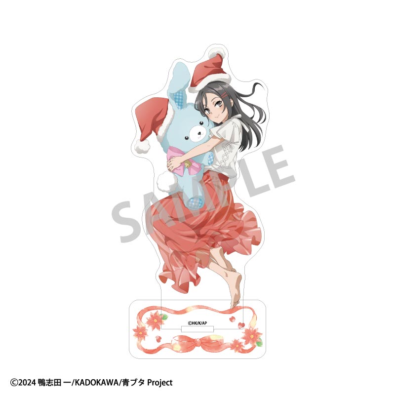 青春ブタ野郎はサンタクロースの夢を見ない_アクリルスタンド　ミニスカサンタ／うさぬいだっこ