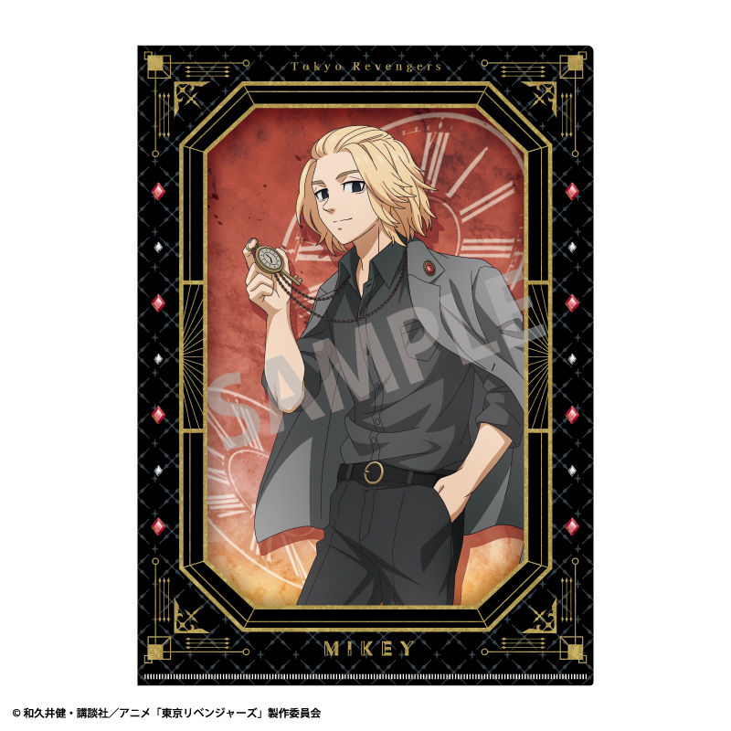 東京リベンジャーズ_A4シングルクリアファイル　佐野 万次郎/黒川 イザナ　モノトーンコーデ×時計