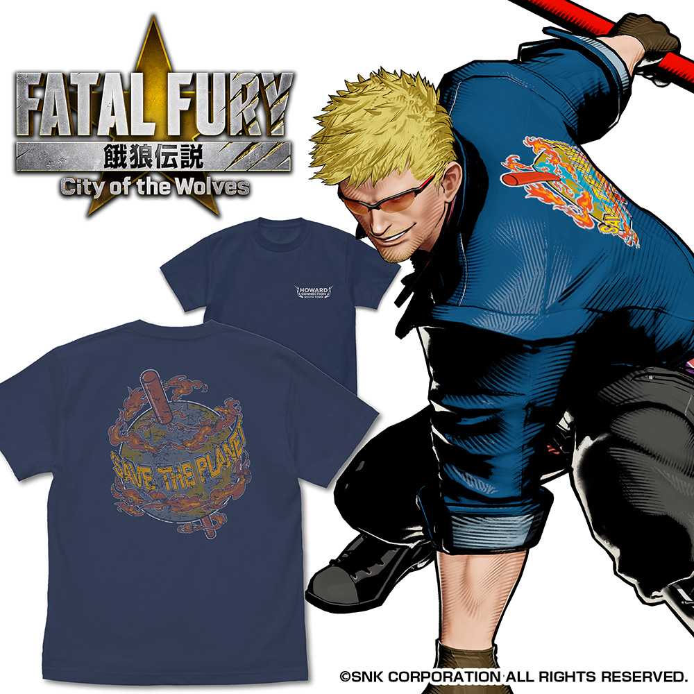 餓狼伝説 City of the Wolves_サイズS_ビリー・カーン ロゴ Tシャツ/SLATE
