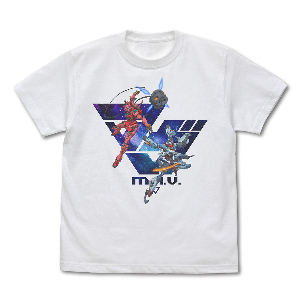 機動戦士Gundam GQuuuuuuX_サイズL_「マヴ」 フルカラーTシャツ/WHITE