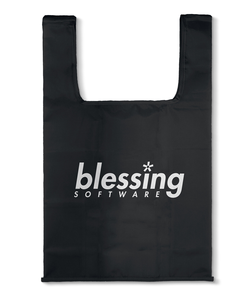 冴えない彼女の育てかた Fine_blessing softwareロゴ エコバッグ/BLACK