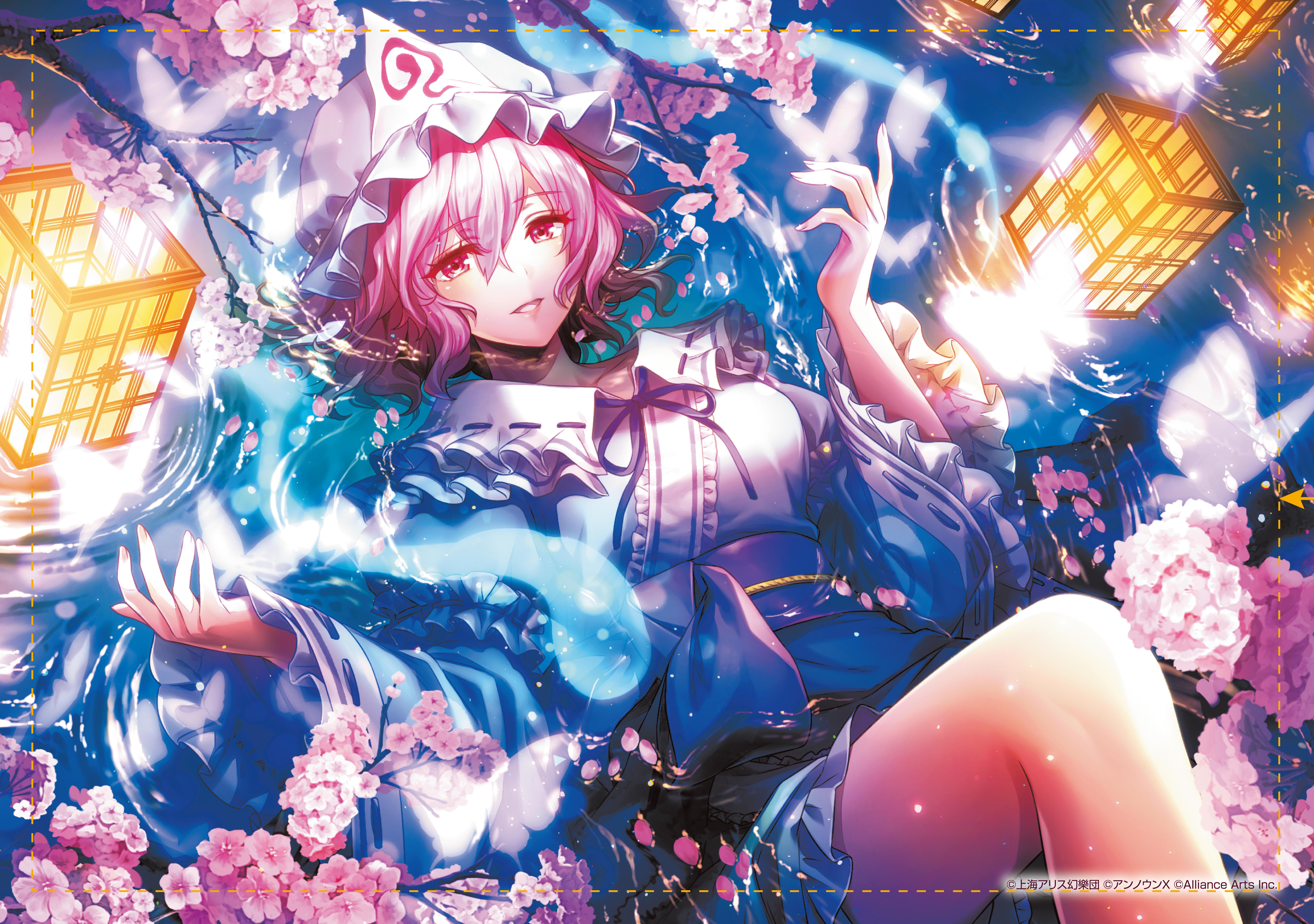 東方ダンマクカグラ ファンタジア・ロスト_西行寺 幽々子「願わくは花の下にて春死なむ」 B2タペストリー