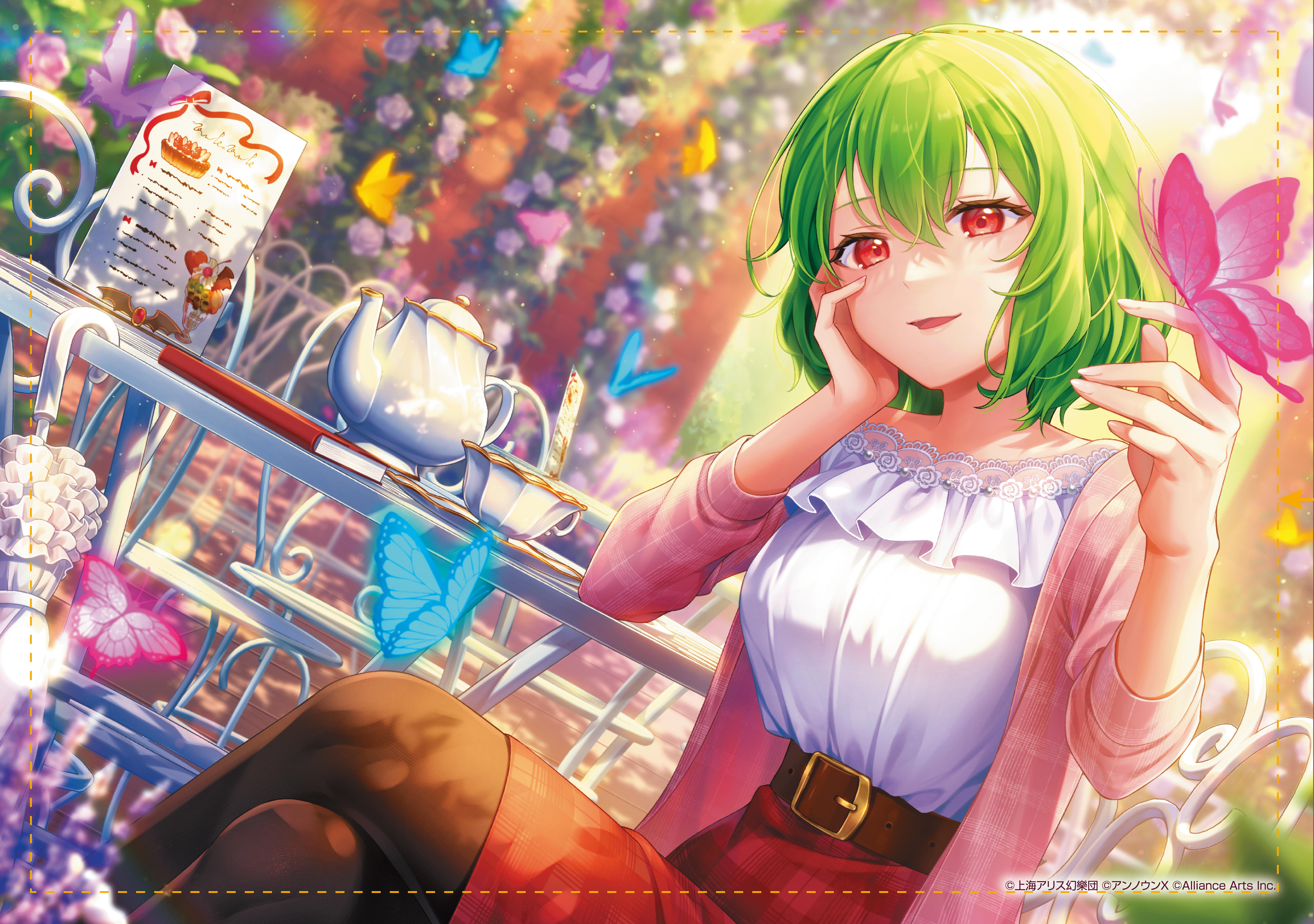 東方ダンマクカグラ ファンタジア・ロスト_風見 幽香「花咲く午後のティータイム」 B2タペストリー