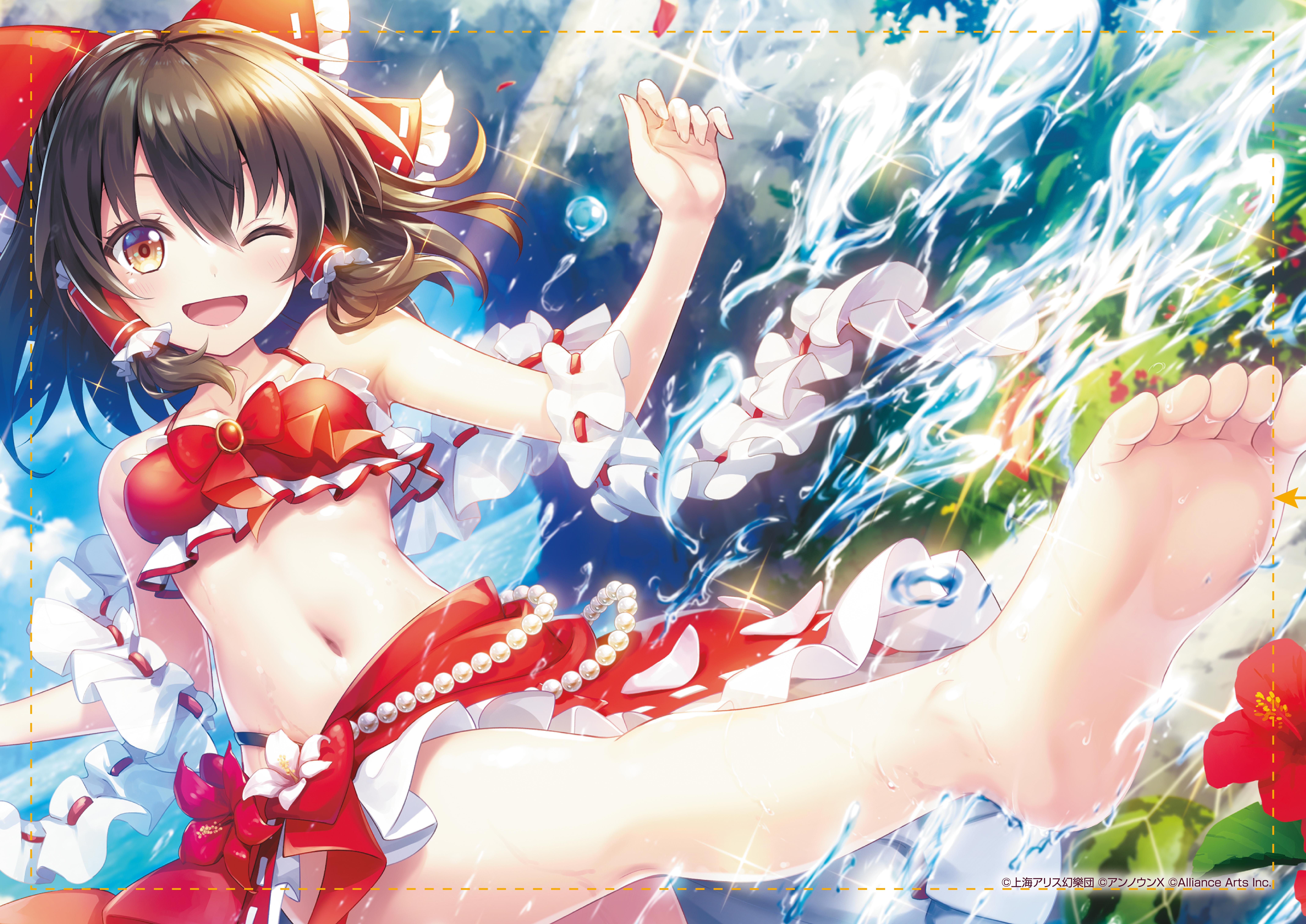 東方ダンマクカグラ ファンタジア・ロスト_博麗 霊夢「少女の夏の一日に」 B2タペストリー