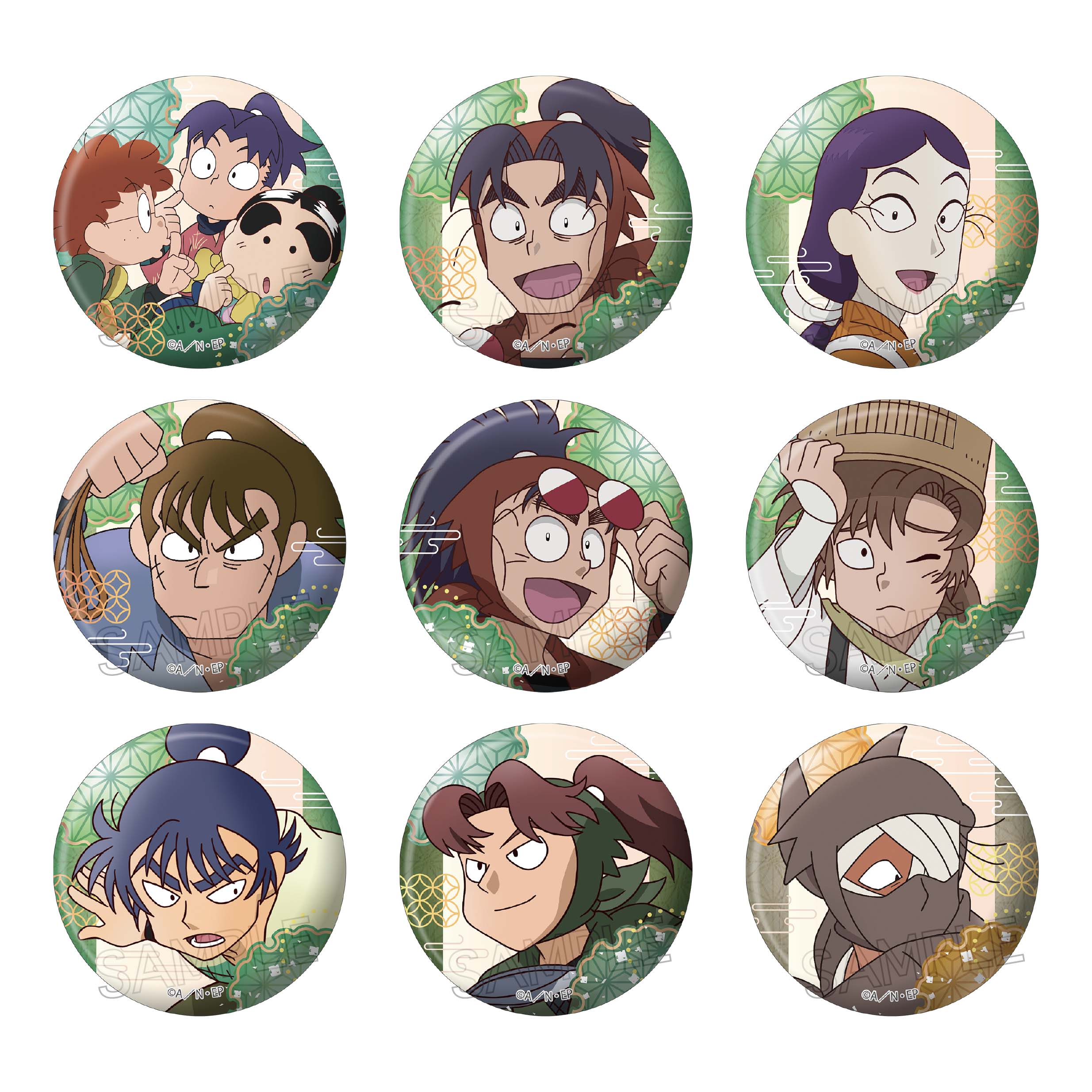 土井半助 百面相缶バッジ 忍たま乱太郎 忍たま 土井半助 百面相缶バッジ 3個 - メルカリ