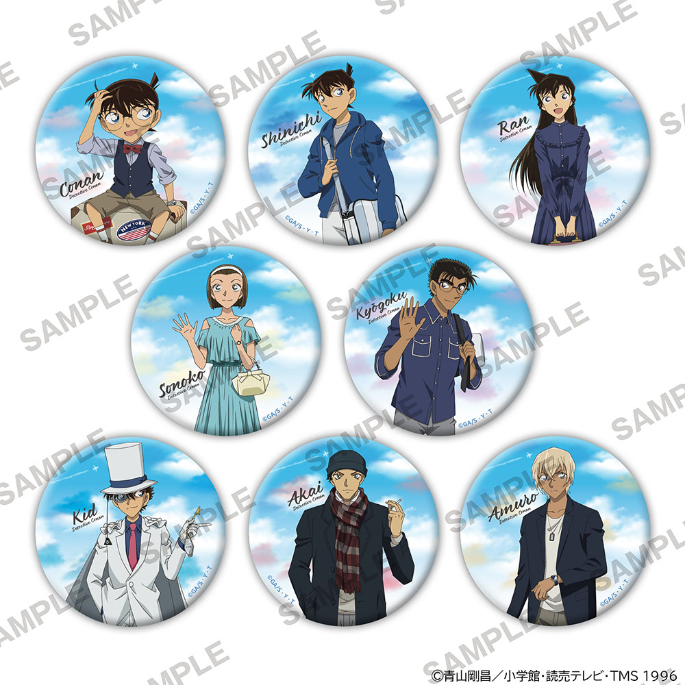 名探偵コナン_缶バッジ+ トラベル【コンプリートBOX／8個入り】