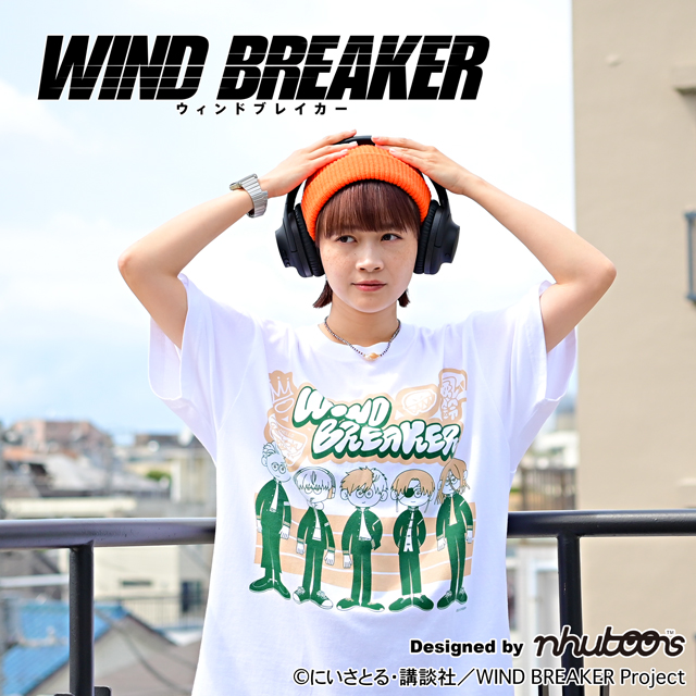 WIND BREAKER_nhutoons ビッグTシャツ(集合)
